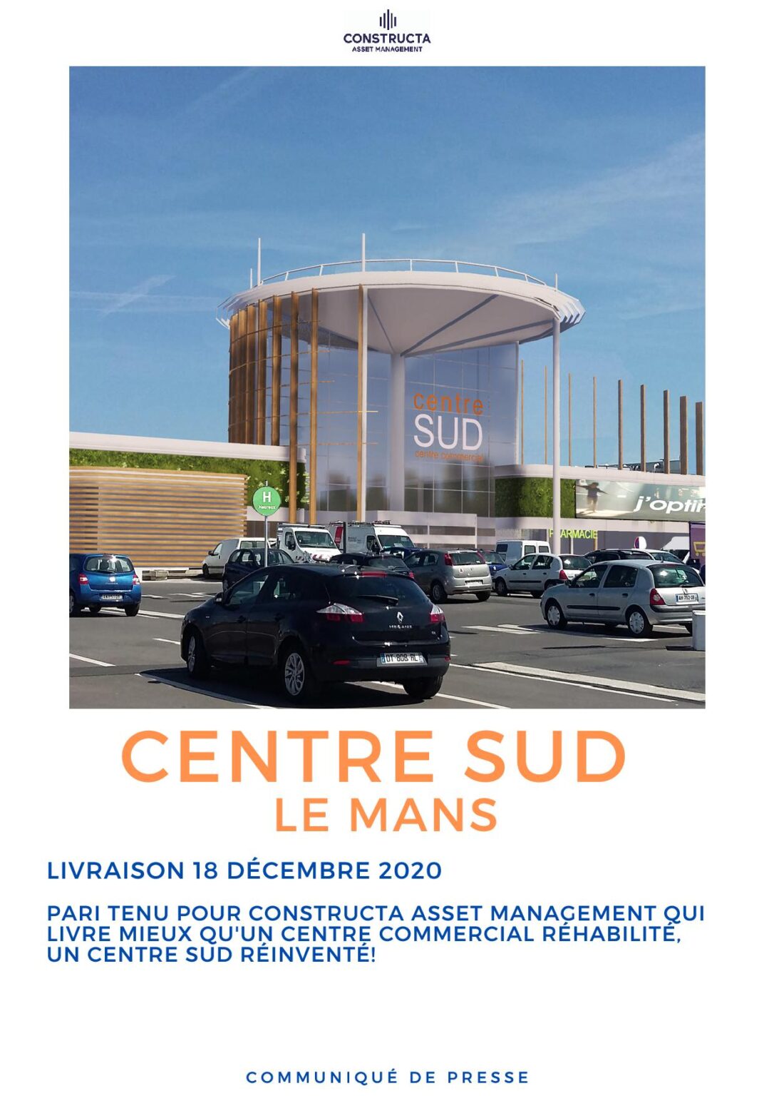 Histoire D Or Le Mans Centre Sud Livraison de Centre Sud, le 18/12/2020. - Groupe Constructa